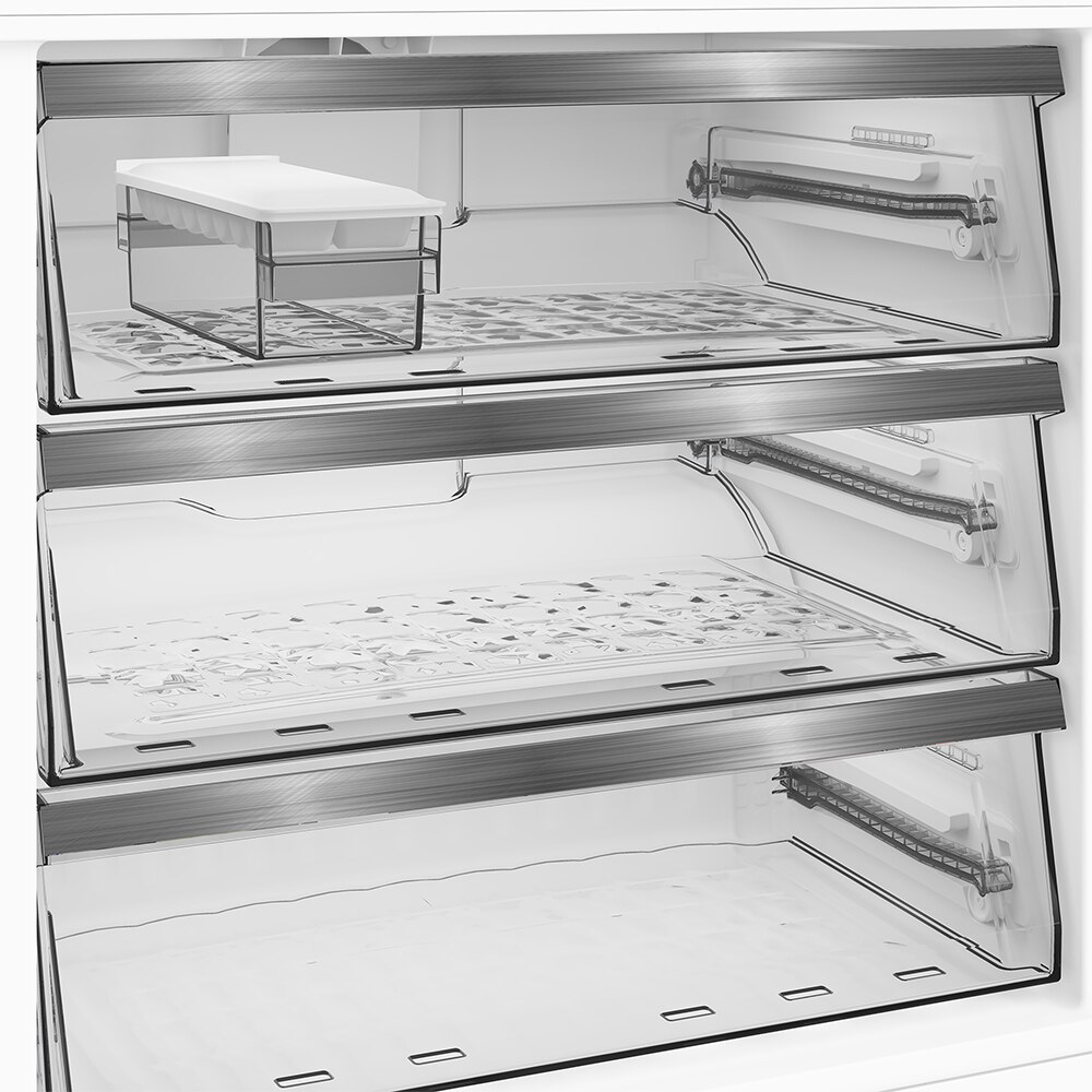 Combina frigorifica GRUNDIG GKPN6893FXD, No Frost, 615 l, H 193 cm, Clasa D, dark inox