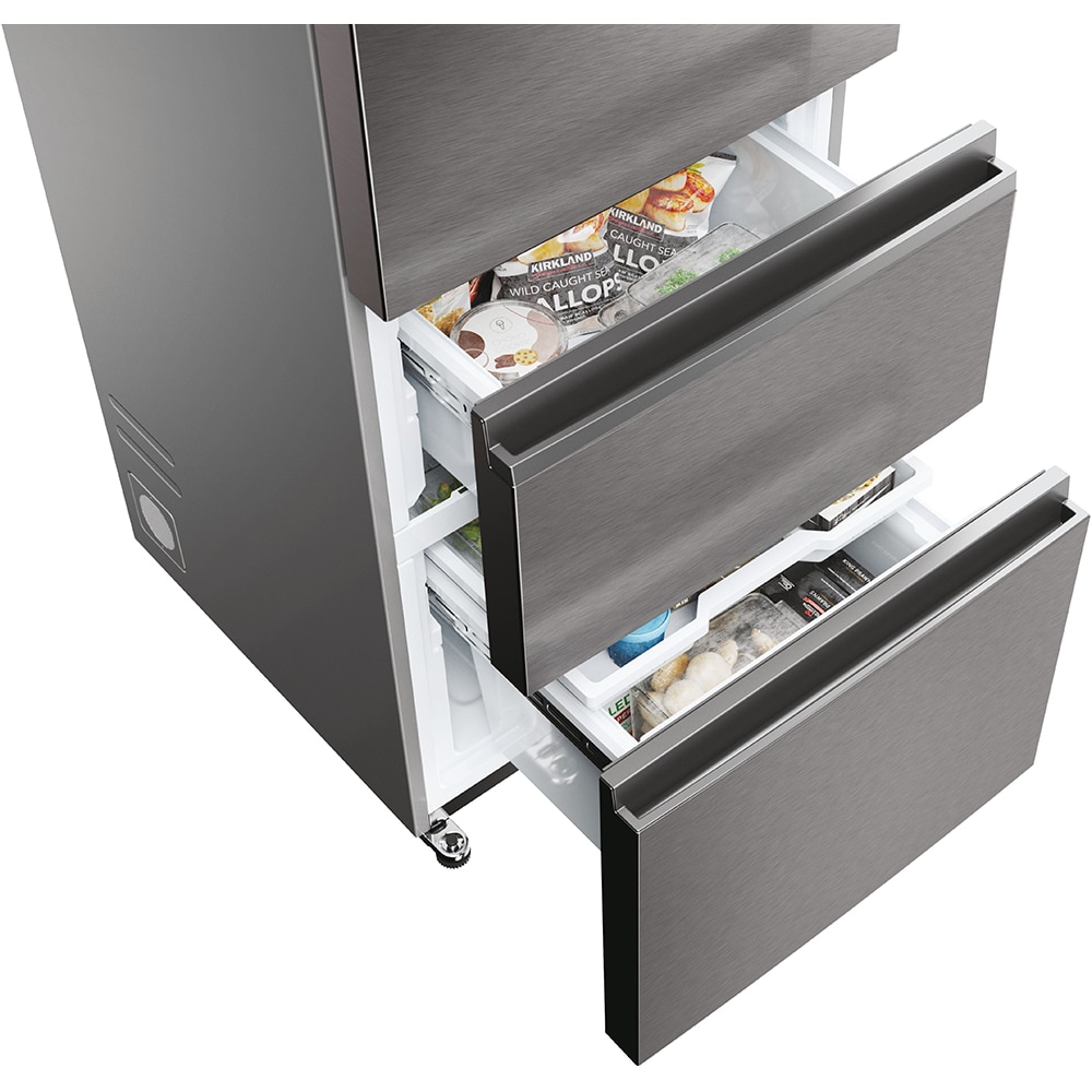 Combina frigorifica HAIER HTW5620CNMP, Total No Frost, 414 l, H 205 cm, Clasa C, Wi-Fi, negru