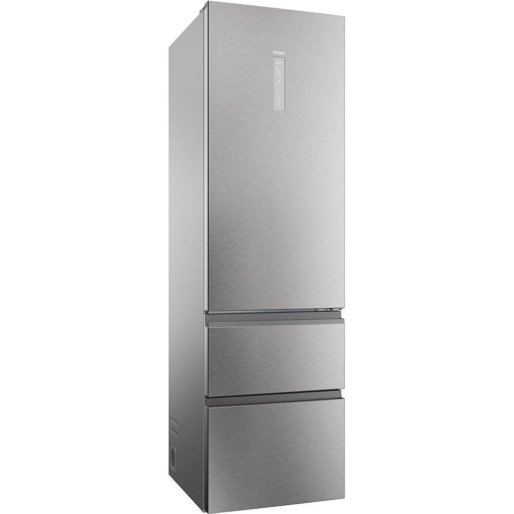 Combina frigorifica HAIER HTW5620DNMG, No Frost, 414 l, H 205 cm, Clasa D, Wi-Fi, inox