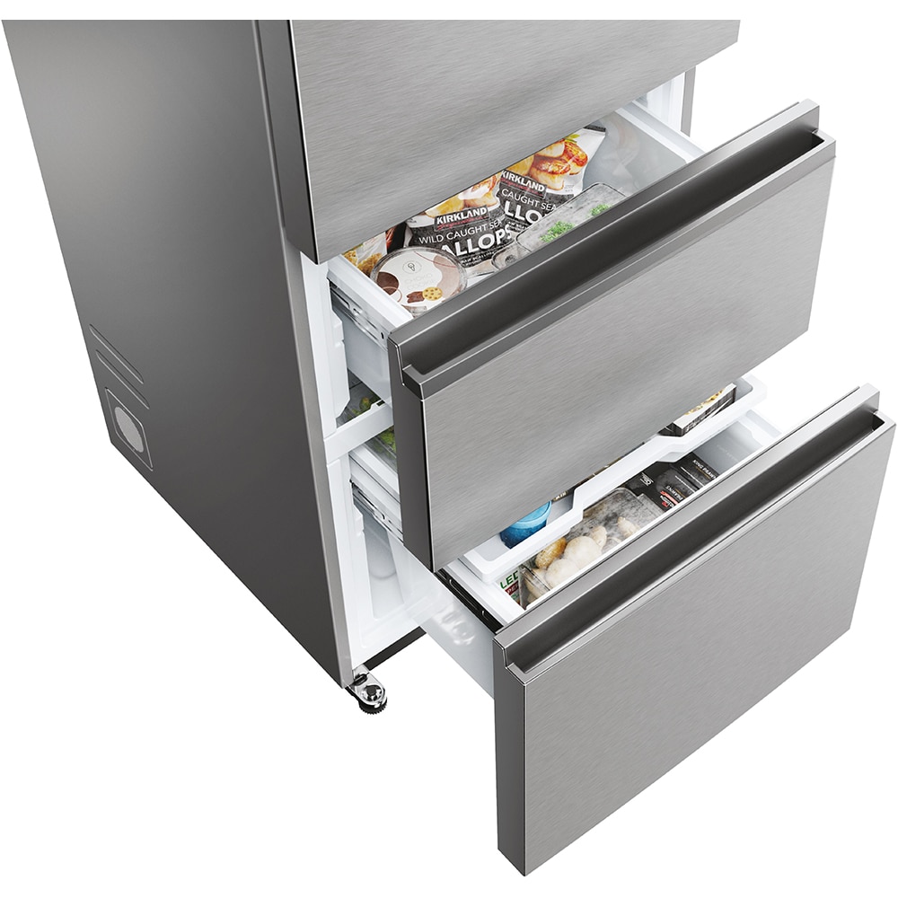 Combina frigorifica HAIER HTW5620DNMG, No Frost, 414 l, H 205 cm, Clasa D, Wi-Fi, inox