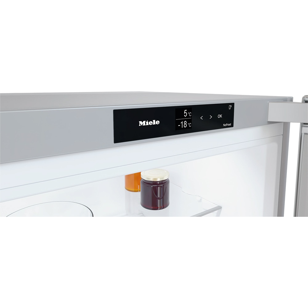 Combina frigorifica MIELE KFN 4397 CD 125 Edition, No Frost, 361 l, H 201 cm, Clasa C, inox