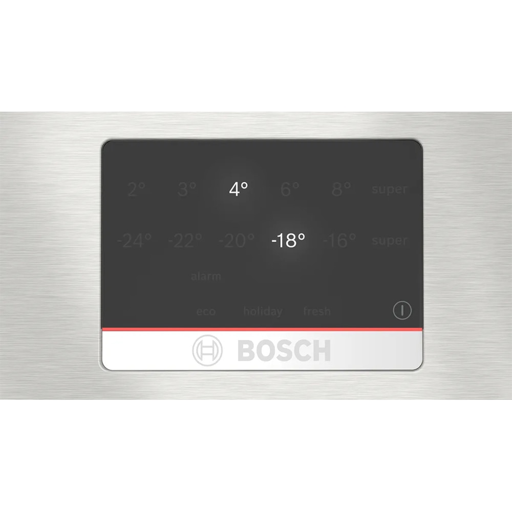 Combina frigorifica BOSCH KGN394ICF, No Frost, 363 l, H 203 cm, Clasa C, inox antiamprenta