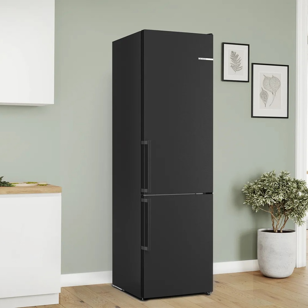 Combina frigorifica BOSCH KGN39VXCT, No Frost, 363 l, H 203 cm, Clasa C, dark inox