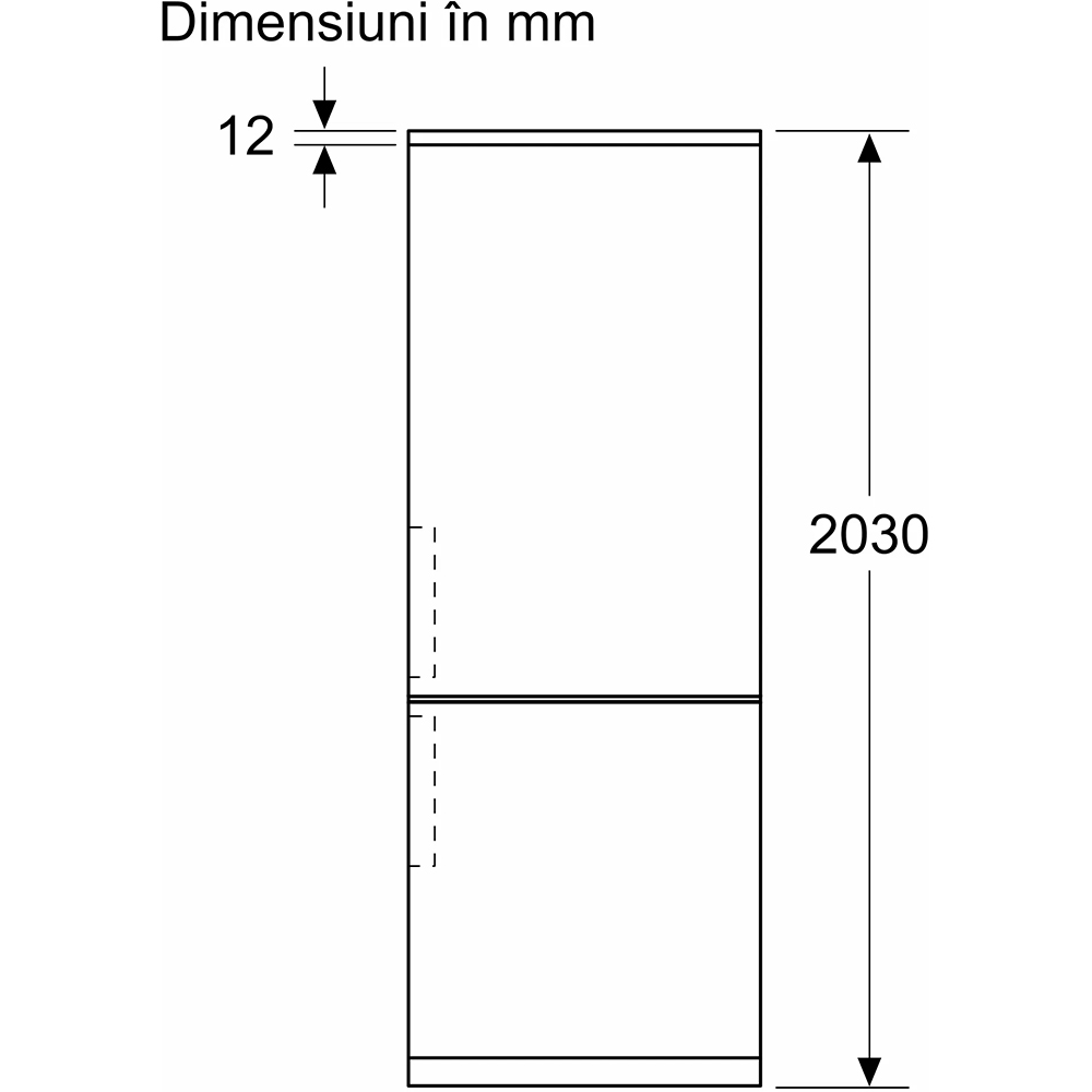 Combina frigorifica BOSCH KGN497WDF, No Frost, 440 l, H 203 cm, Clasa D, alb
