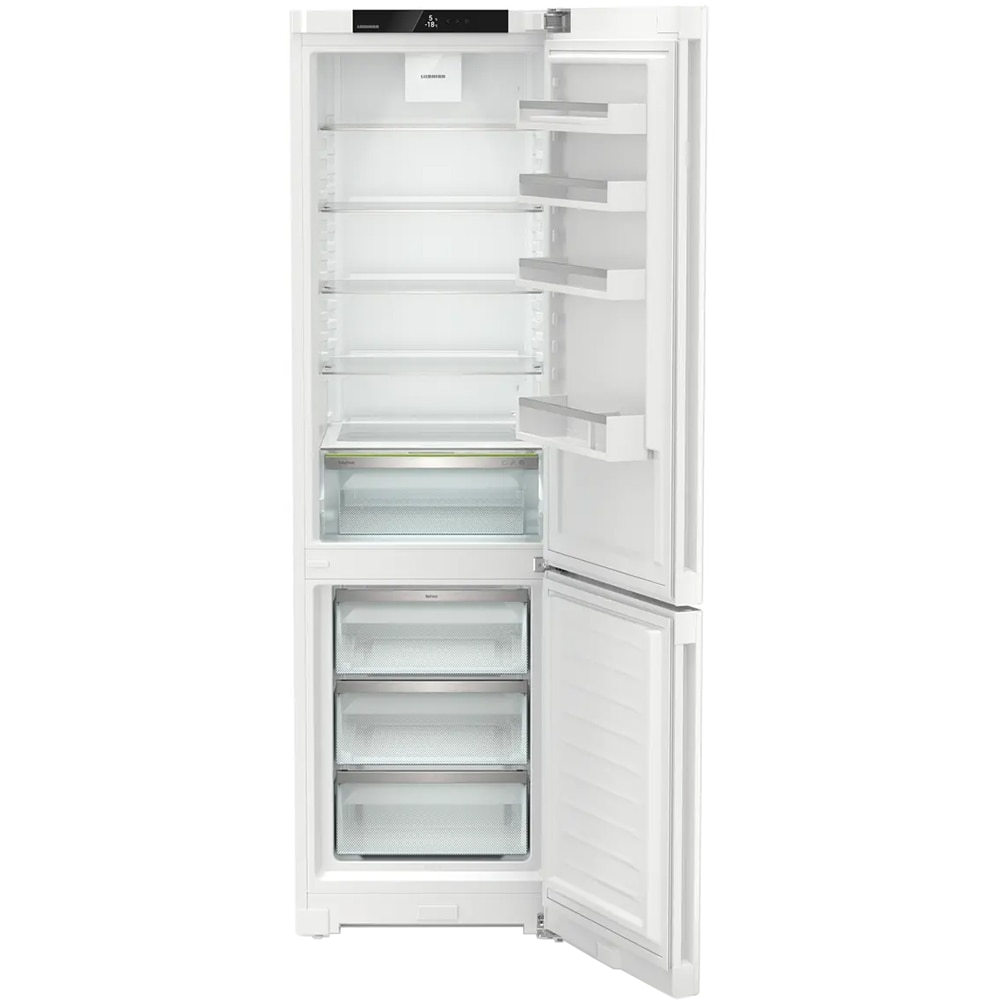Combina frigorifica LIEBHERR KGN 57Vd03, Duo Cooling, 371 l, H 201.5 cm, Clasa D, alb