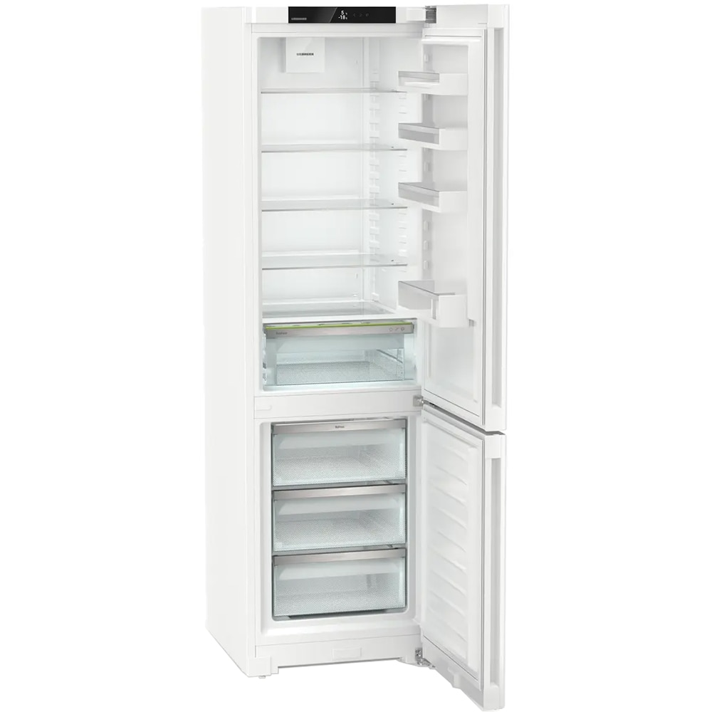 Combina frigorifica LIEBHERR KGN 57Vd03, Duo Cooling, 371 l, H 201.5 cm, Clasa D, alb