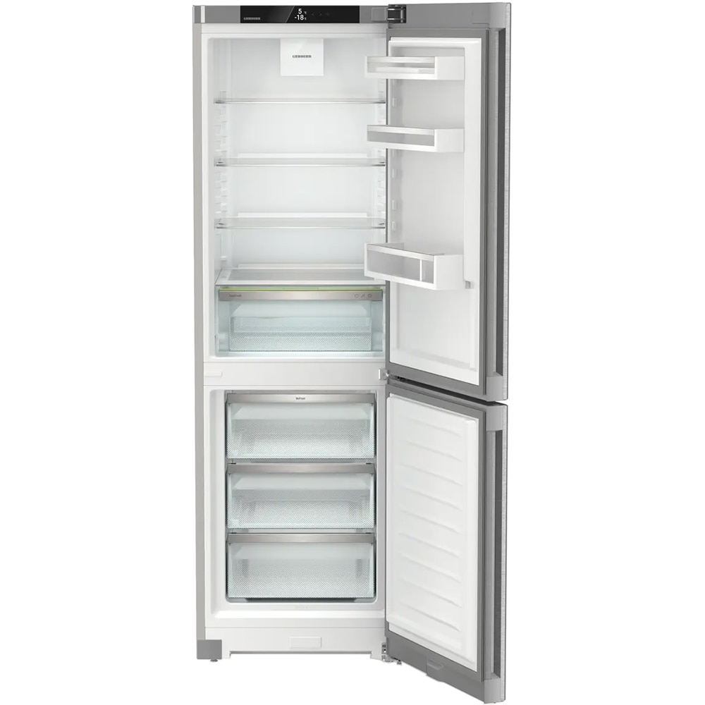 Combina frigorifica LIEBHERR KGNsd 52Vc03, Duo Cooling, 330 l, H 185.5 cm, Clasa C, argintiu
