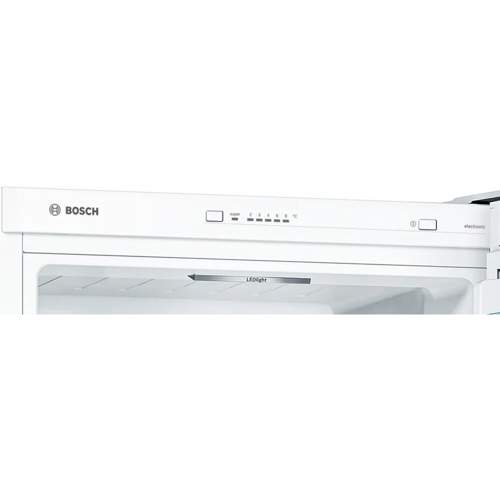 Combina frigorifica BOSCH KGV39VWEA, 343 l, H 201 cm, Clasa E, alb