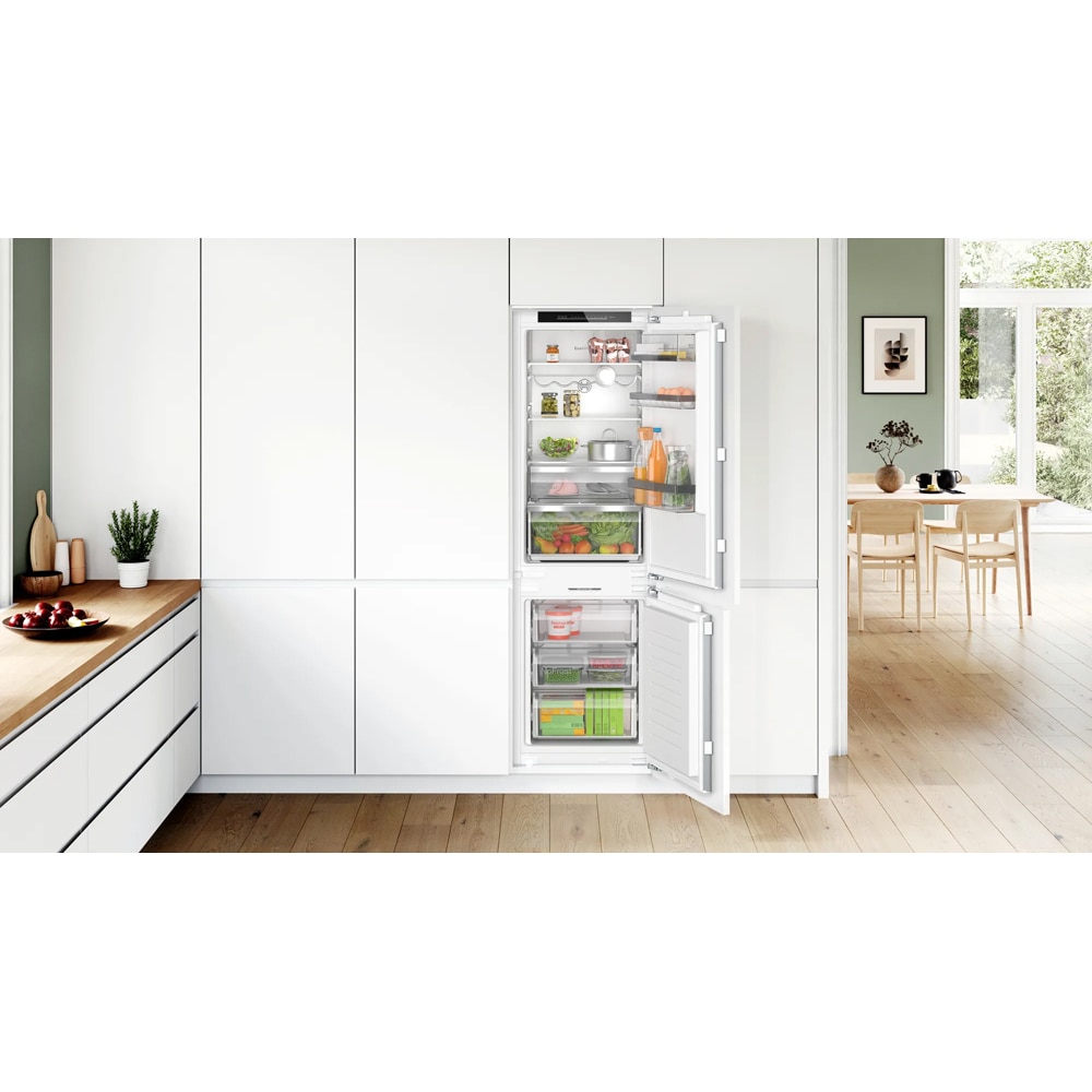 Combina frigorifica incorporabila BOSCH KIN86ADD0, EcoAirflow, 260 l, H 177 cm, Clasa D
