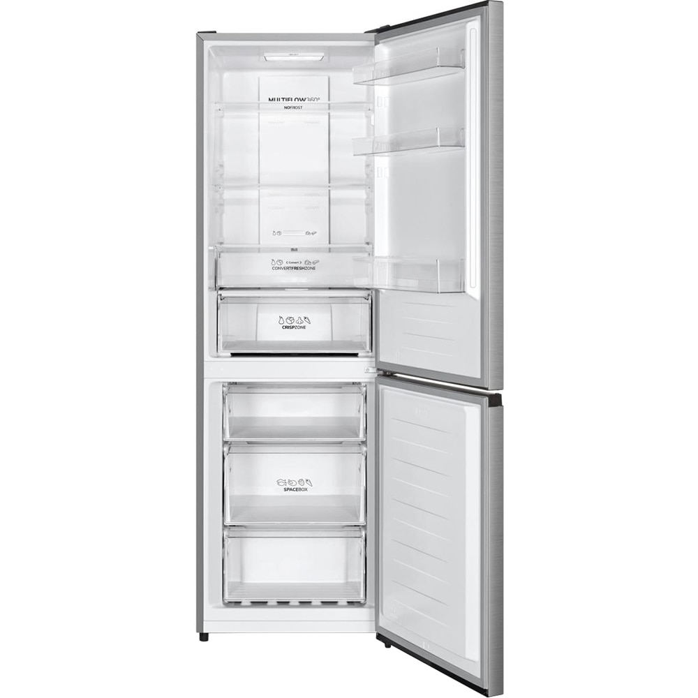 Combina frigorifica GORENJE N619EAXL4, No Frost Plus, 304 l, H 186 cm, Clasa E, argintiu