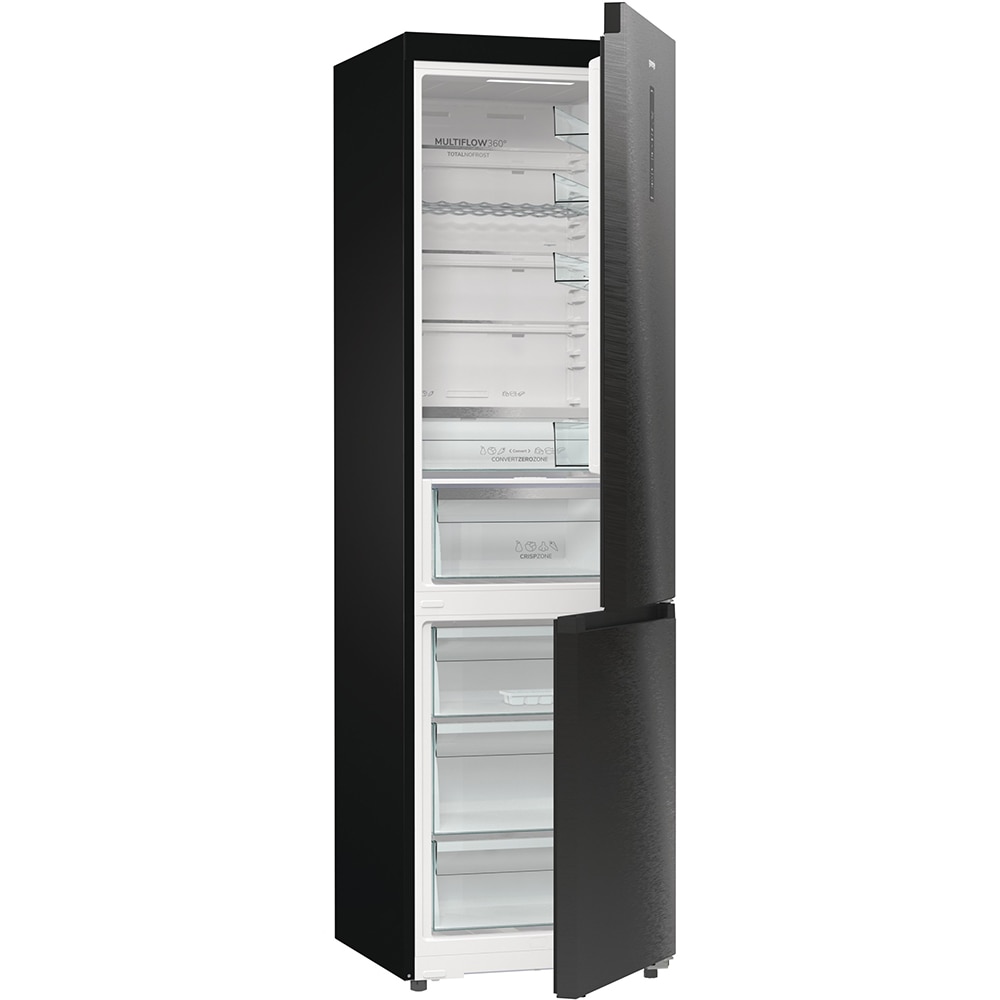 Combina frigorifica GORENJE NRB620C61BX4WFE, NoFrost Plus, 413 l, H 203 cm, Clasa C, Wi-Fi, antracit