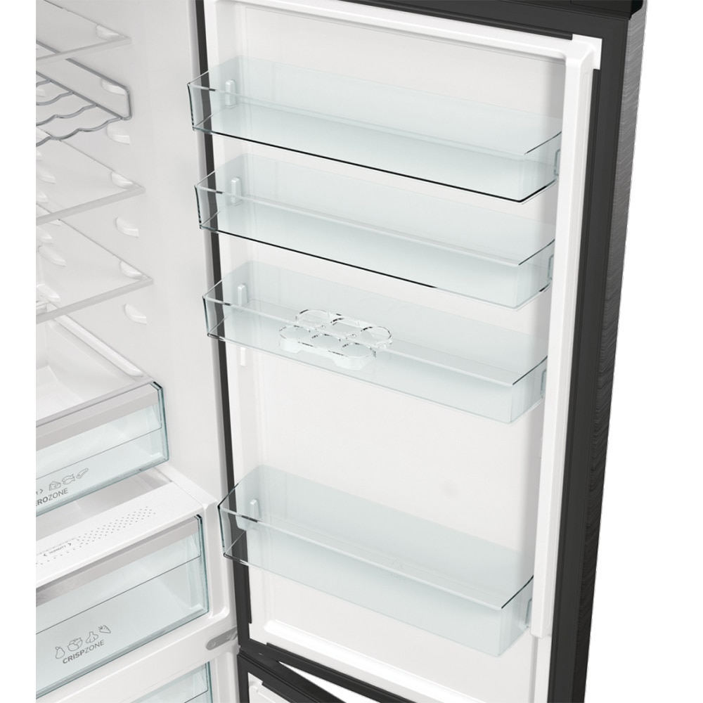 Combina frigorifica GORENJE NRB620C61BX4WFE, NoFrost Plus, 413 l, H 203 cm, Clasa C, Wi-Fi, antracit