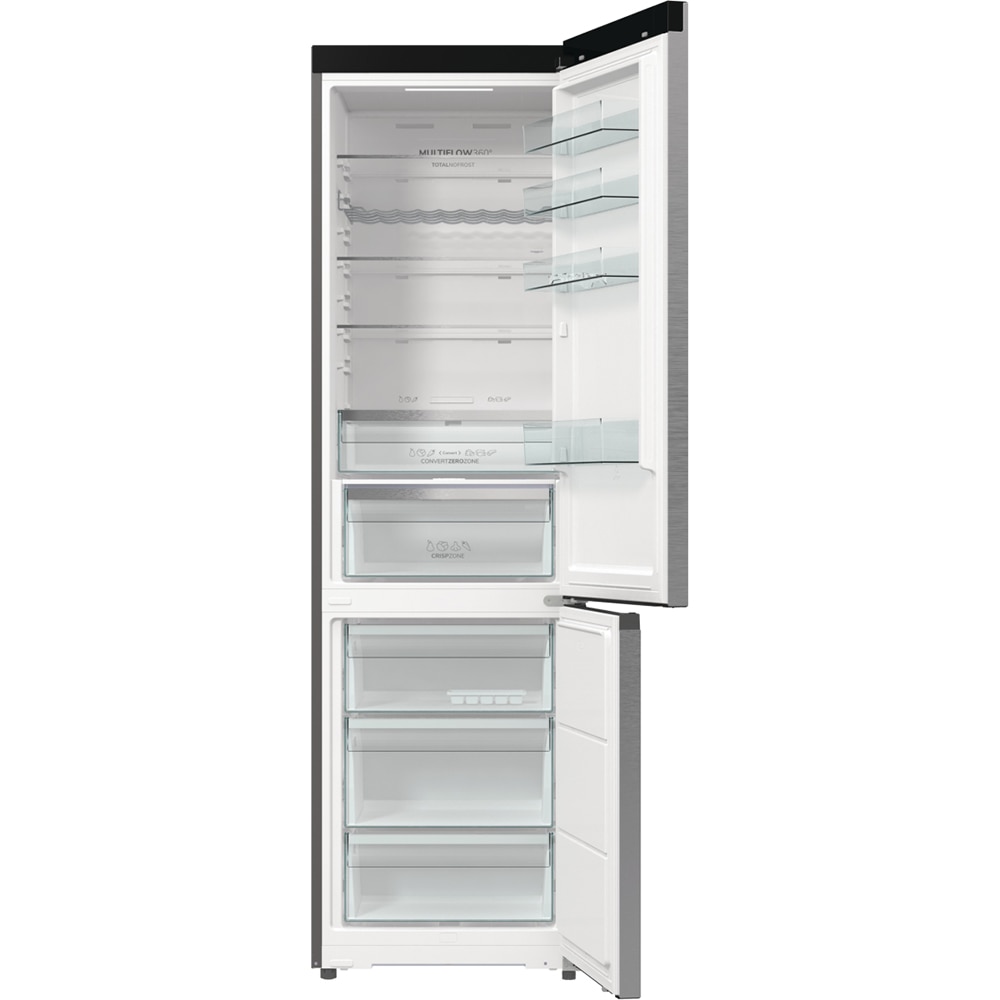 Combina frigorifica GORENJE NRB620C61X4WFE, NoFrost Plus, 413 l, H 203 cm, Clasa C, Wi-Fi, argintiu