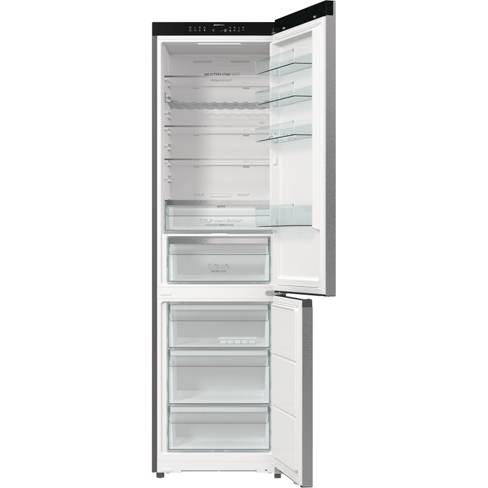 Combina frigorifica GORENJE NRB620C6X4WFE, NoFrost Plus, 413 l, H 203 cm, Clasa C, Wi-Fi, argintiu