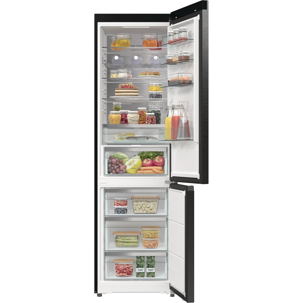 Combina frigorifica GORENJE NRB620C81BX4WFE, NoFrost Plus, 413 l, H 203 cm, Clasa C, Wi-Fi, antracit