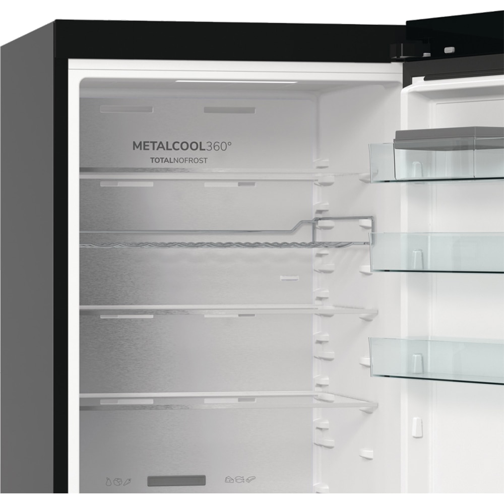 Combina frigorifica GORENJE NRB620C81BX4WFE, NoFrost Plus, 413 l, H 203 cm, Clasa C, Wi-Fi, antracit