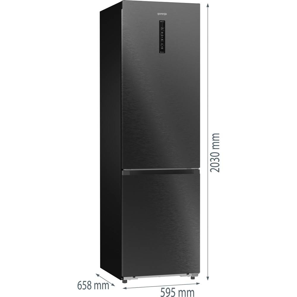 Combina frigorifica GORENJE NRB620C81BX4WFE, NoFrost Plus, 413 l, H 203 cm, Clasa C, Wi-Fi, antracit