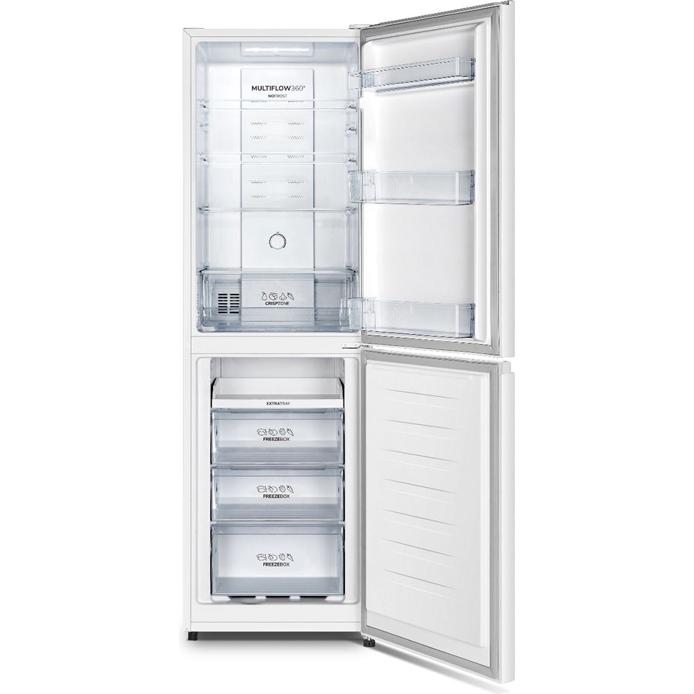 Combina frigorifica GORENJE NRK418ECW4, No Frost Plus, 256 l, H 182.4 cm, Clasa E, alb