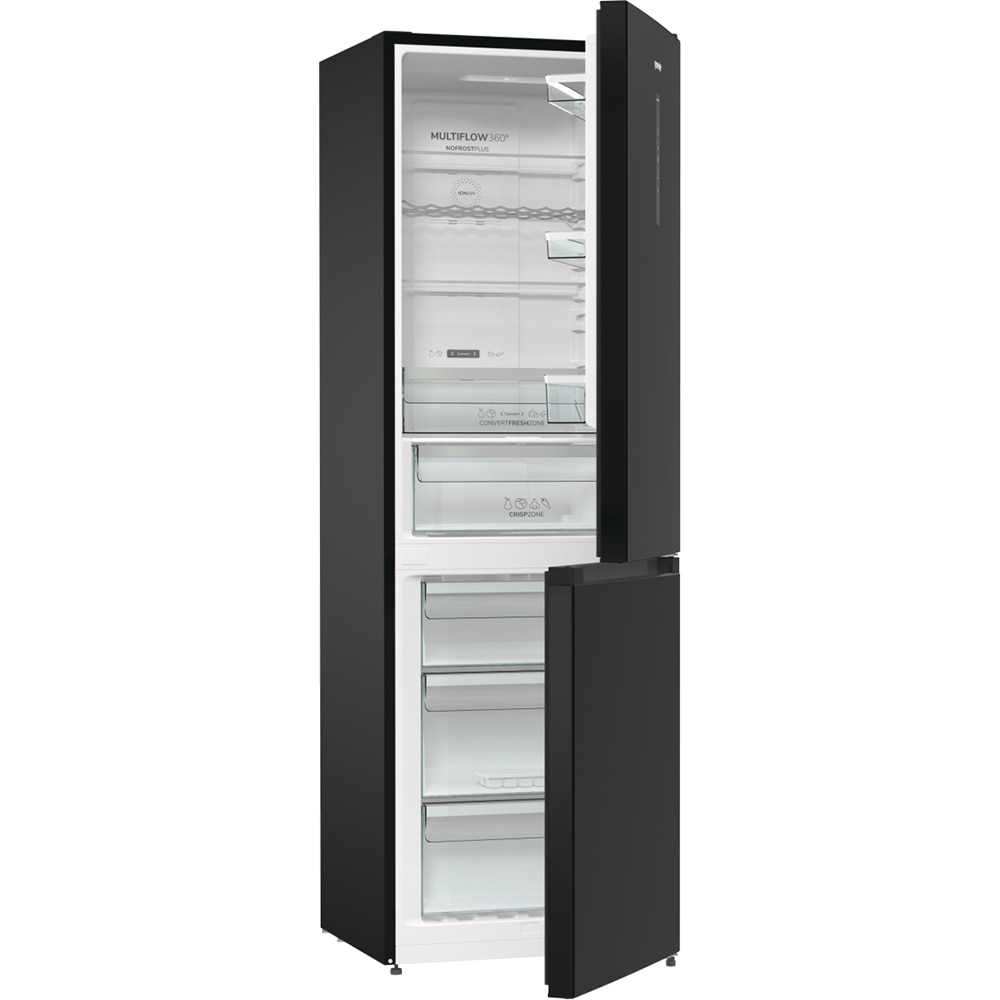 Combina frigorifica GORENJE NRK6192ABK4, No Frost Plus, 300 l, H 185 cm, Clasa E, negru