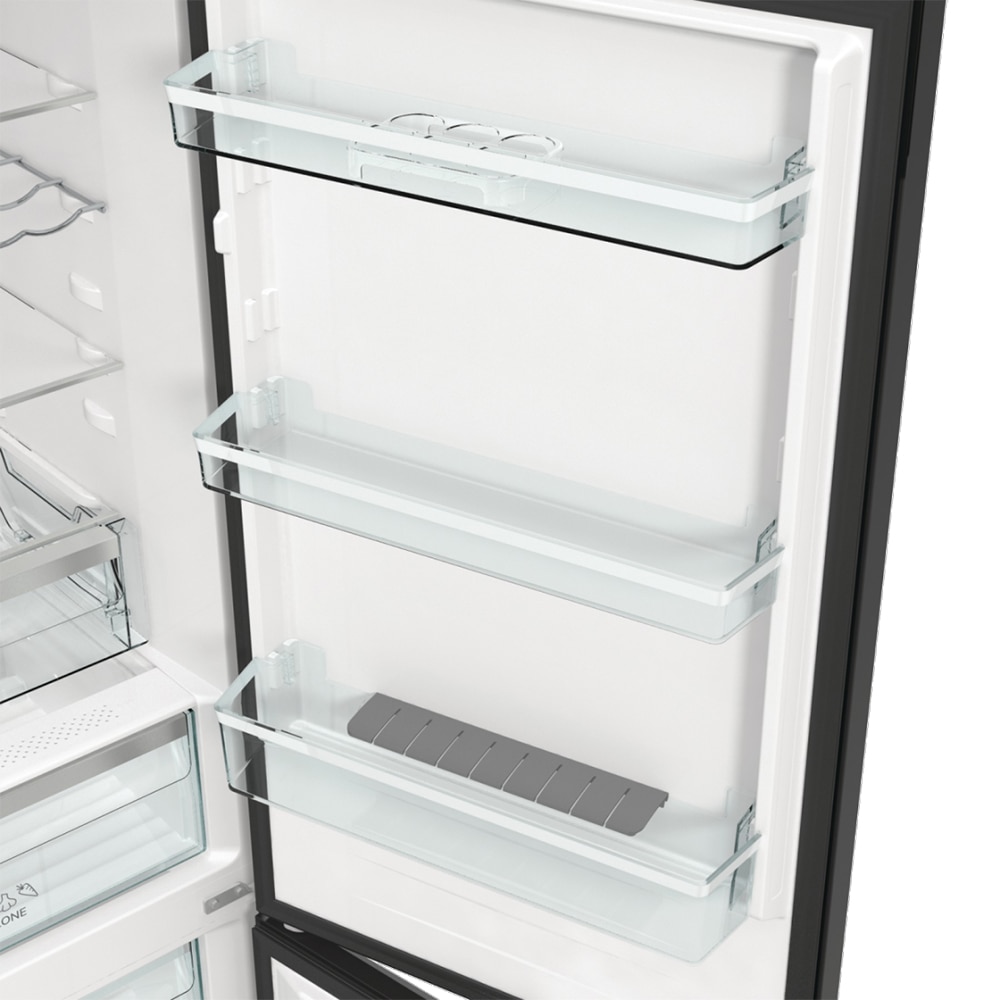 Combina frigorifica GORENJE NRK6192ABK4, No Frost Plus, 300 l, H 185 cm, Clasa E, negru