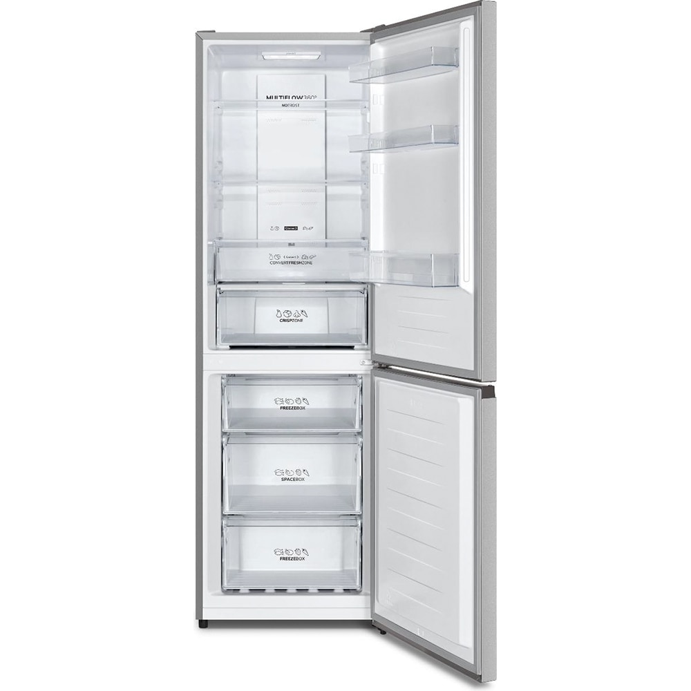 Combina frigorifica GORENJE NRK6192AS4, No Frost Plus, 304 l, H 186 cm, Clasa E, argintiu