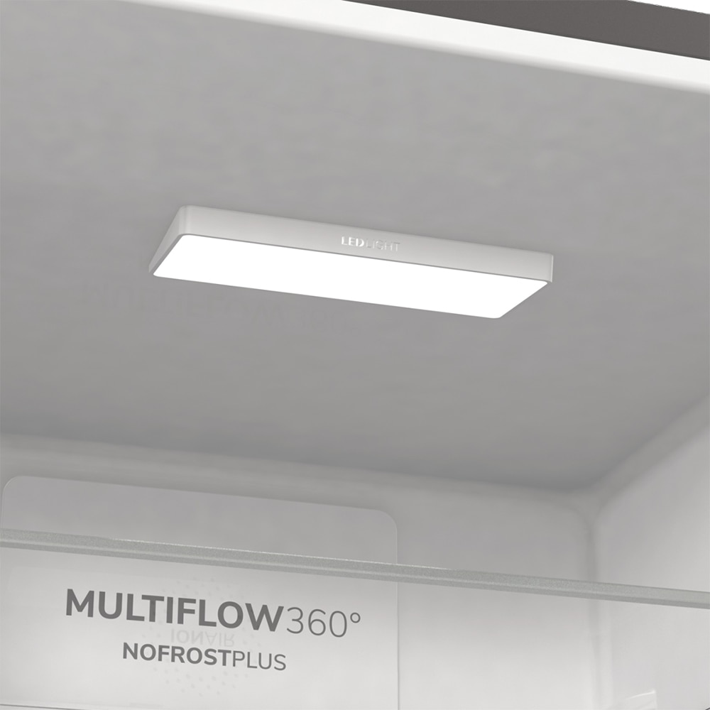 Combina frigorifica GORENJE NRK6192AXL4, NoFrost Plus, 300 l, H 185 cm, Clasa E, inox