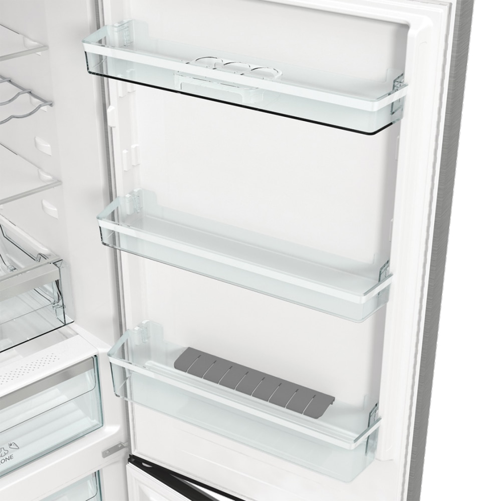 Combina frigorifica GORENJE NRK6192AXL4, NoFrost Plus, 300 l, H 185 cm, Clasa E, inox