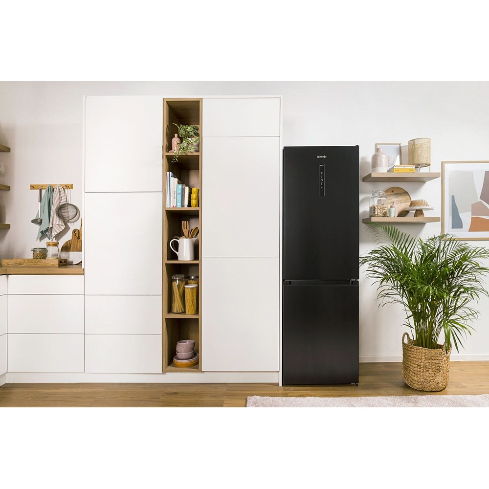 Combina frigorifica GORENJE NRK619EABXL4, No Frost Plus, 300 l, H 185 cm, Clasa E, negru