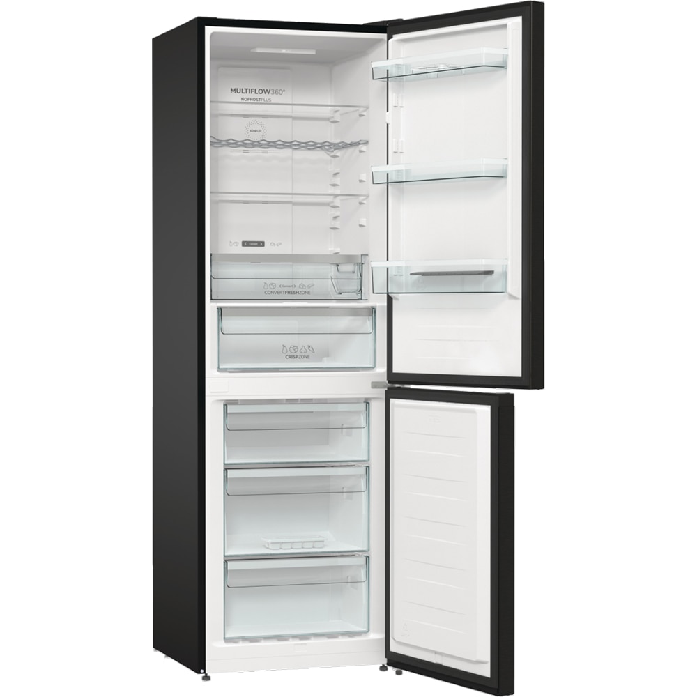 Combina frigorifica GORENJE NRK619EABXL4, No Frost Plus, 300 l, H 185 cm, Clasa E, negru