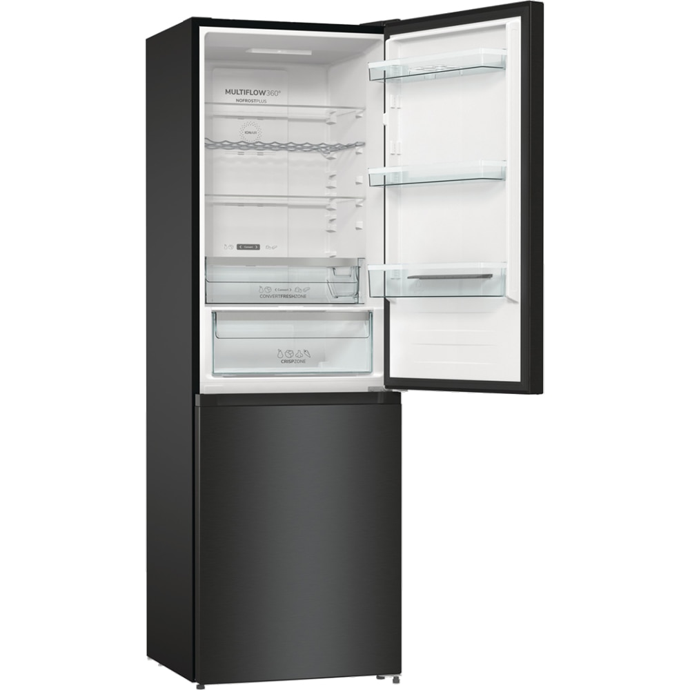 Combina frigorifica GORENJE NRK619EABXL4, No Frost Plus, 300 l, H 185 cm, Clasa E, negru