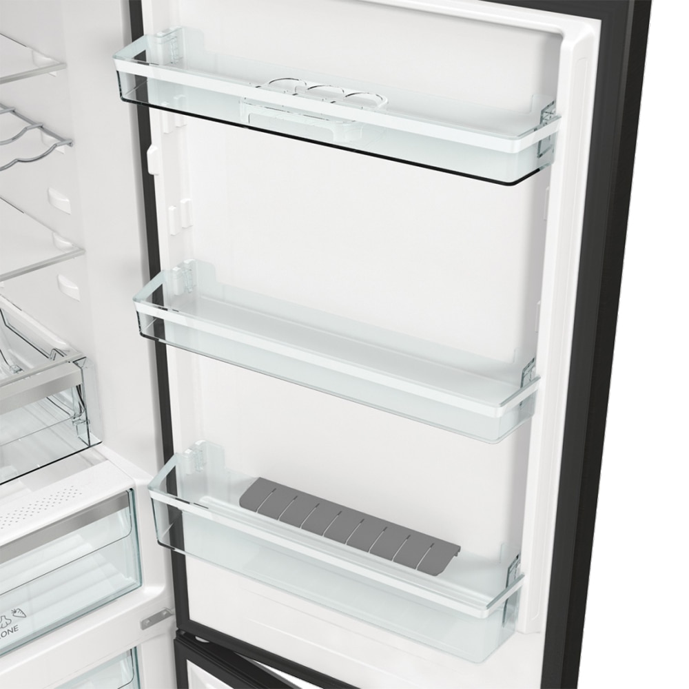 Combina frigorifica GORENJE NRK619EABXL4, No Frost Plus, 300 l, H 185 cm, Clasa E, negru