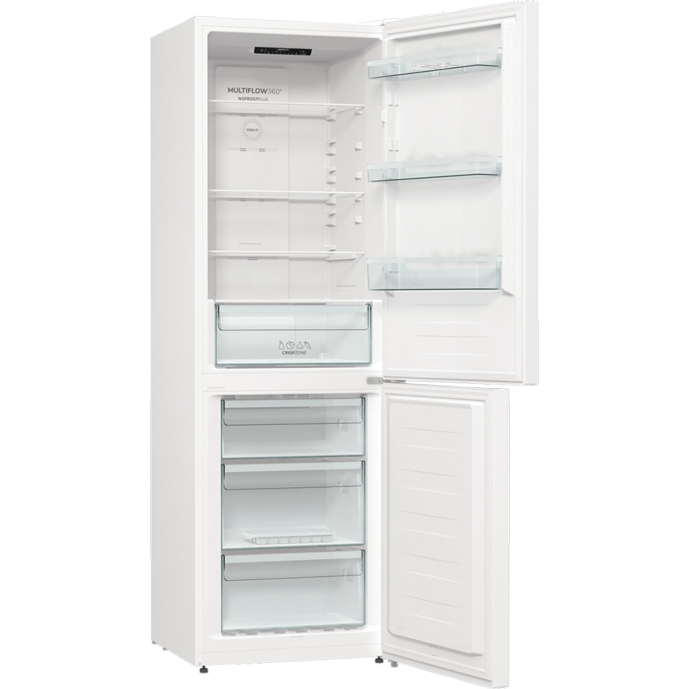 Combina frigorifica GORENJE NRK619EEW4, No Frost, 300 l, H 185 cm, Clasa E, alb
