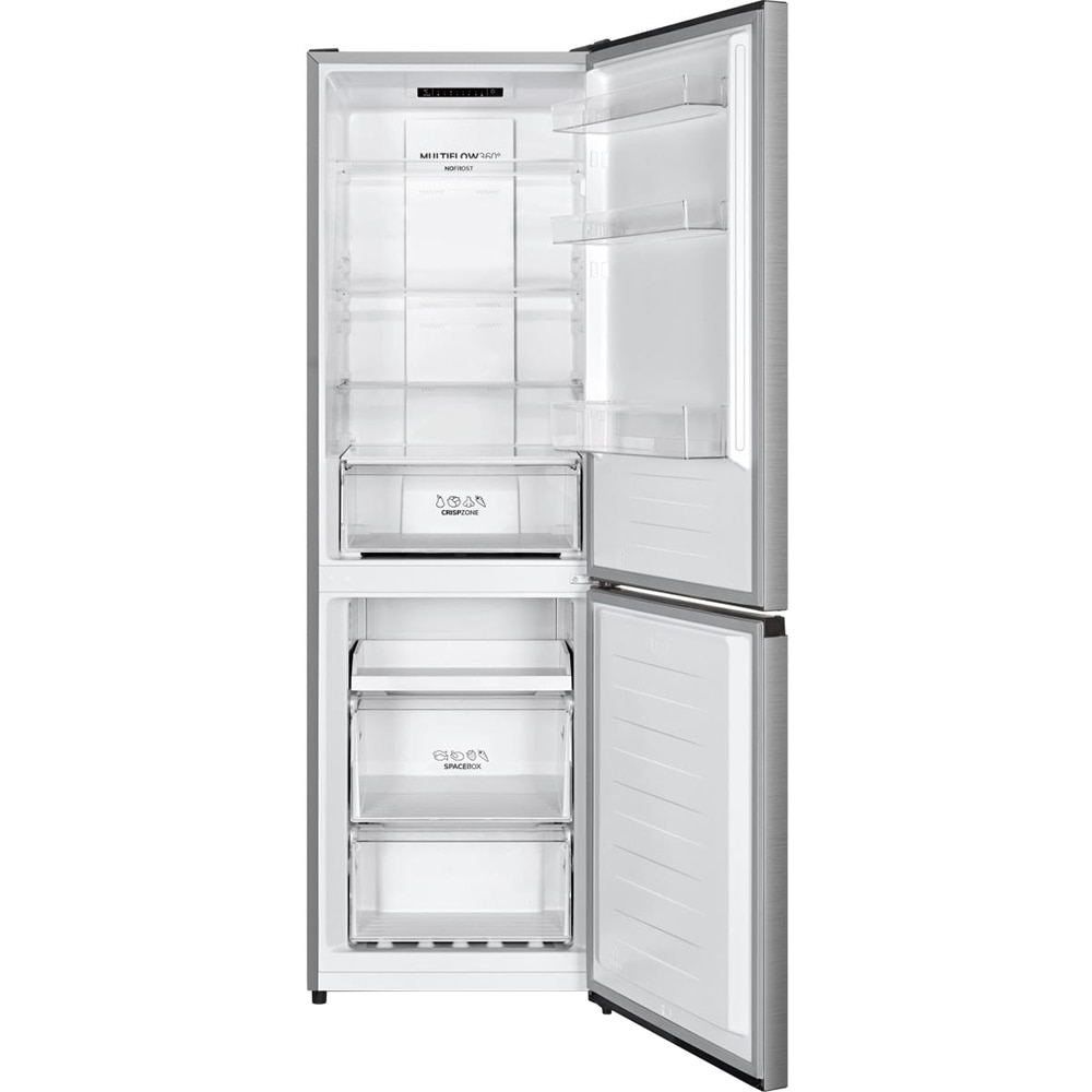 Combina frigorifica GORENJE NRK619EPXL4, No Frost Plus, 304 l, H 186 cm, Clasa E, argintiu