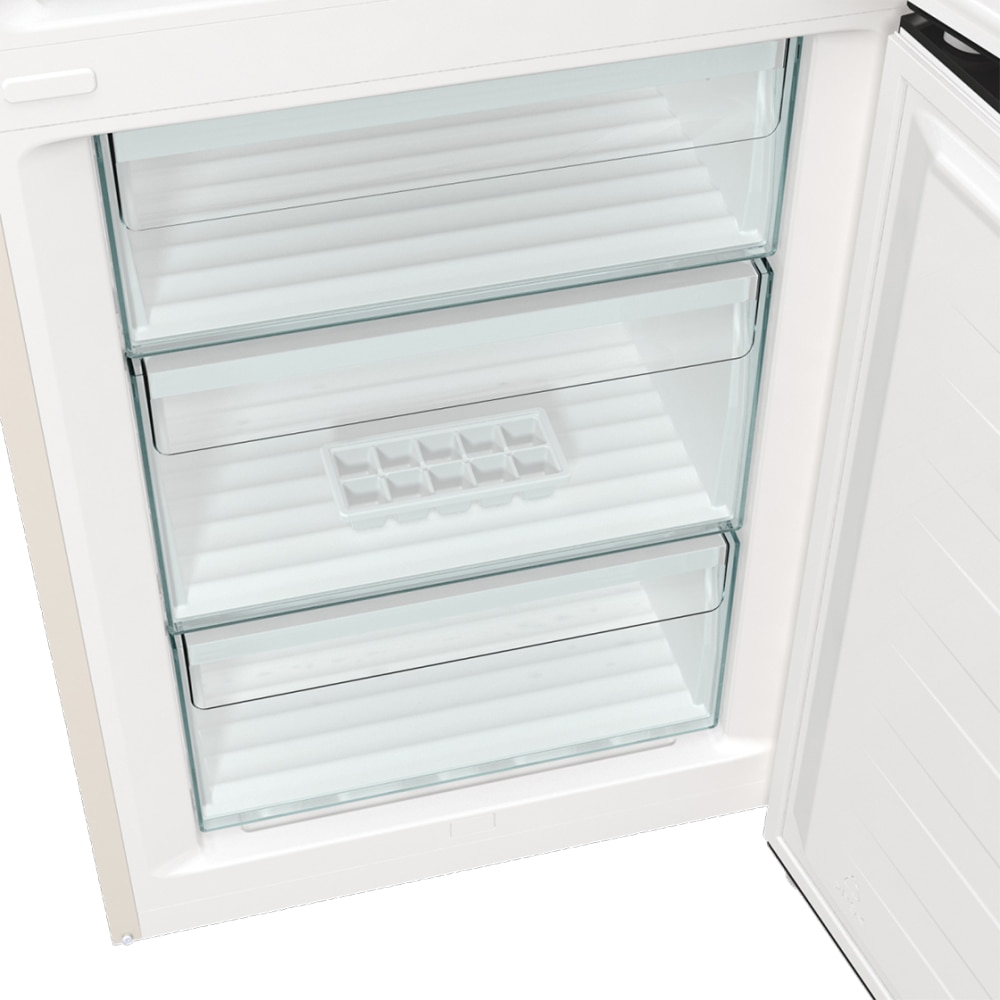 Combina frigorifica GORENJE NRK6202AC4, No Frost Plus, 331 l, H 200 cm, Clasa E, crem