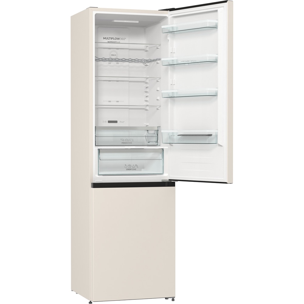 Combina frigorifica GORENJE NRK6202AC4, No Frost Plus, 331 l, H 200 cm, Clasa E, crem