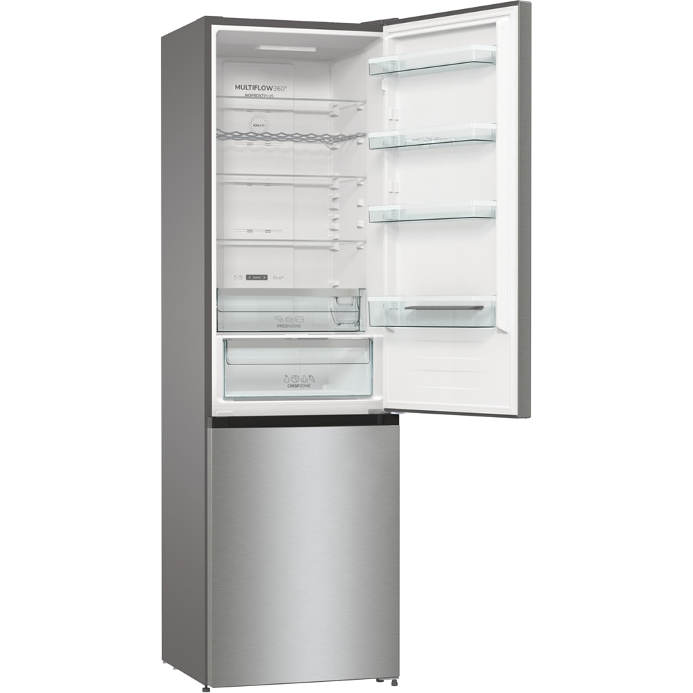 Combina frigorifica GORENJE NRK6202AXL4, No Frost Plus, 331 l, H 200 cm, Clasa E, inox