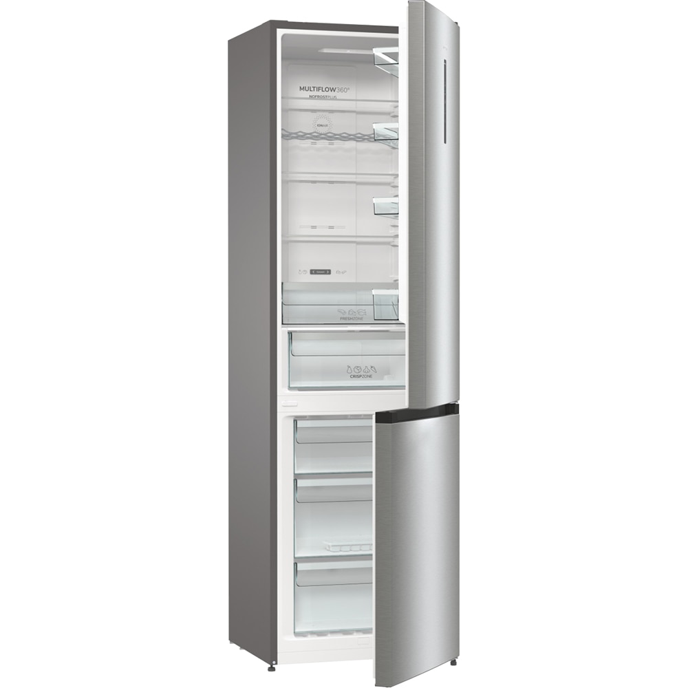 Combina frigorifica GORENJE NRK6202AXL4, No Frost Plus, 331 l, H 200 cm, Clasa E, inox
