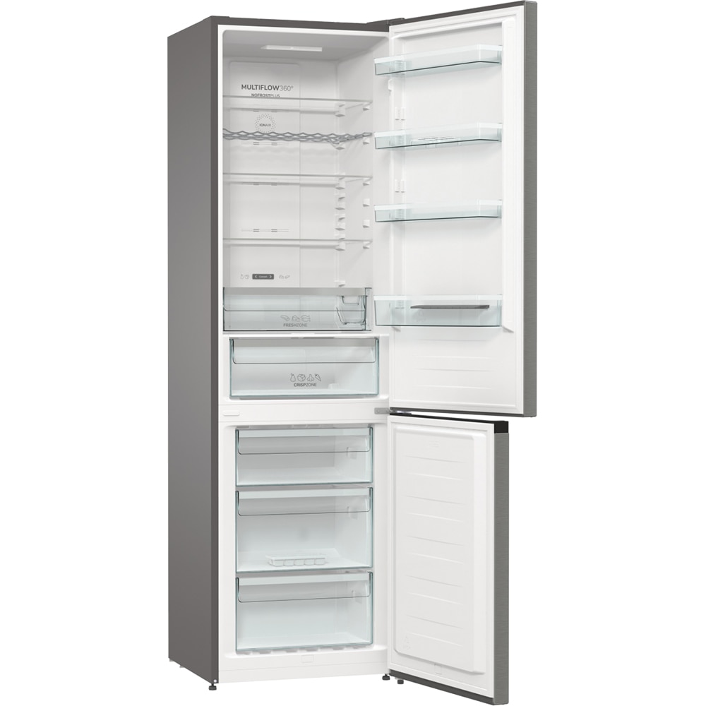Combina frigorifica GORENJE NRK6202AXL4, No Frost Plus, 331 l, H 200 cm, Clasa E, inox