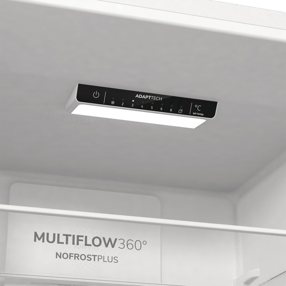 Combina frigorifica GORENJE NRK6202EW4, NoFrost Plus, 331 l, H 200 cm, Clasa E, alb