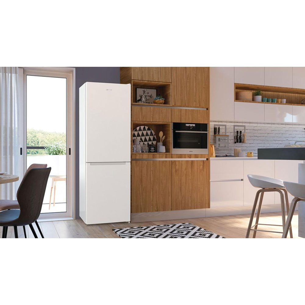 Combina frigorifica GORENJE NRK6202EW4, NoFrost Plus, 331 l, H 200 cm, Clasa E, alb