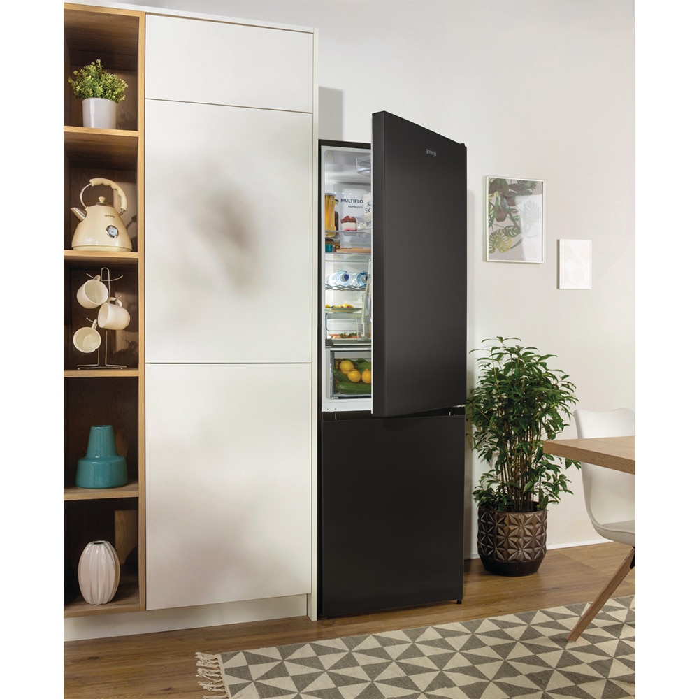 Combina frigorifica GORENJE NRK620EABXL4, No Frost Plus, 331 l, H 200 cm, Clasa E, negru