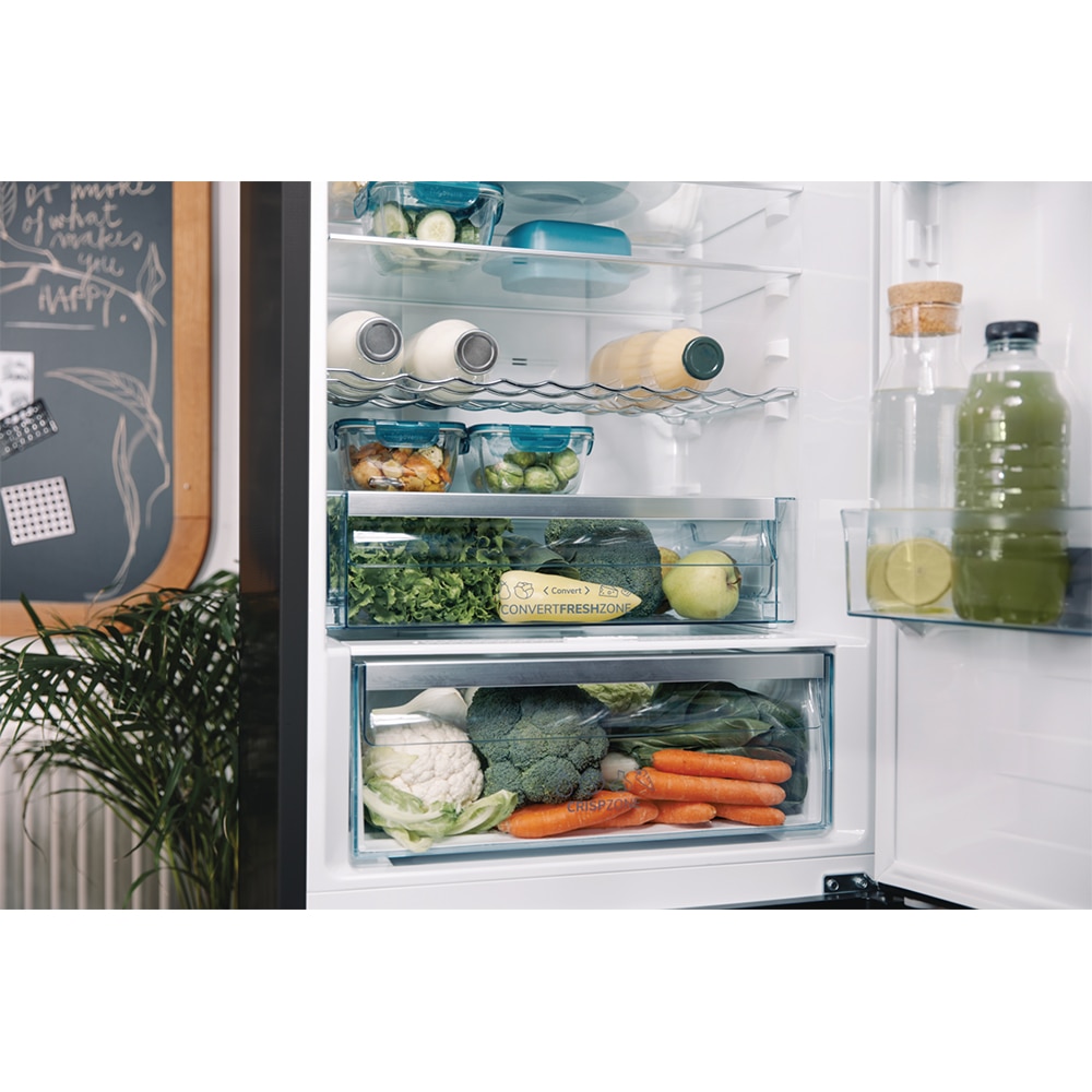 Combina frigorifica GORENJE NRK620EABXL4, No Frost Plus, 331 l, H 200 cm, Clasa E, negru