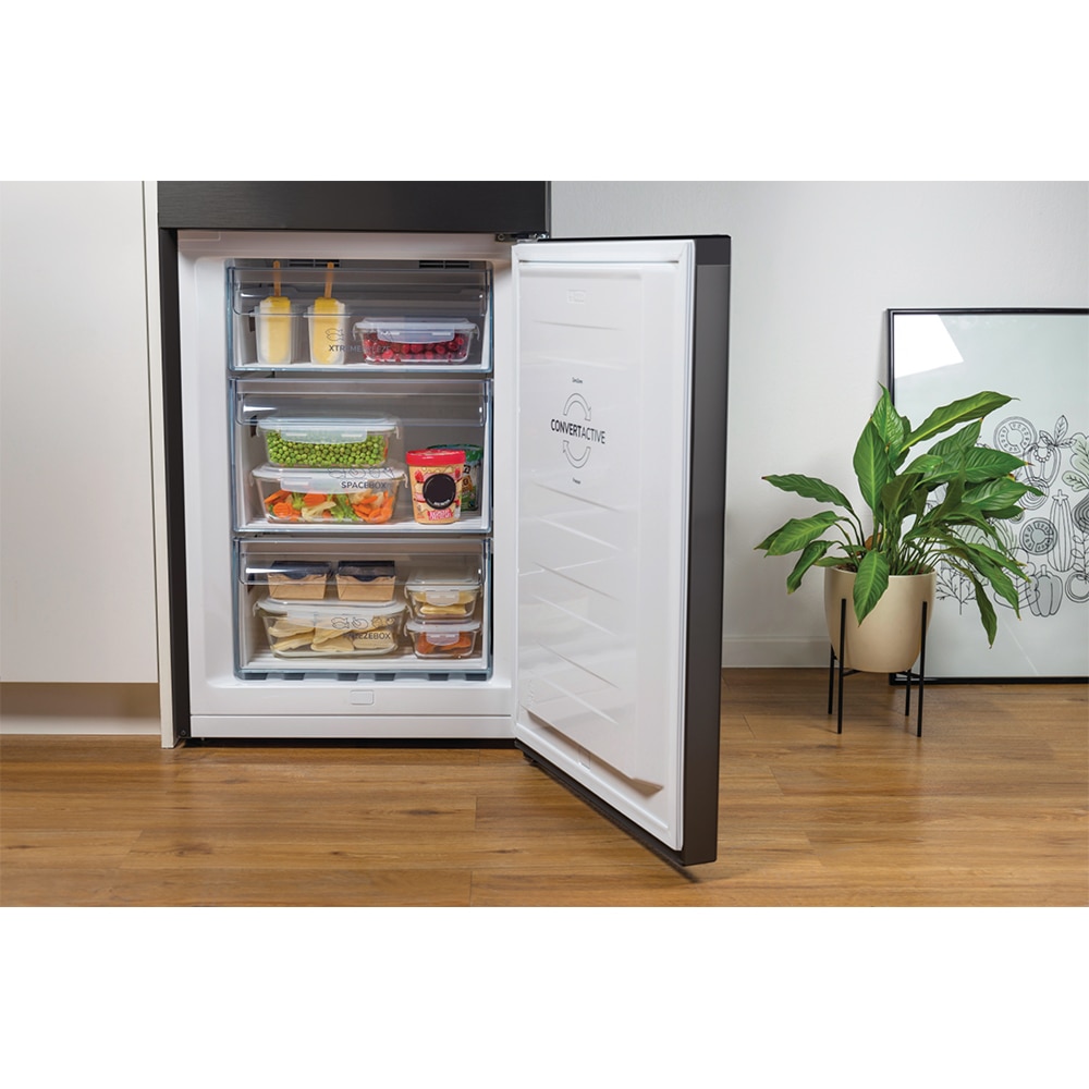 Combina frigorifica GORENJE NRK620EABXL4, No Frost Plus, 331 l, H 200 cm, Clasa E, negru
