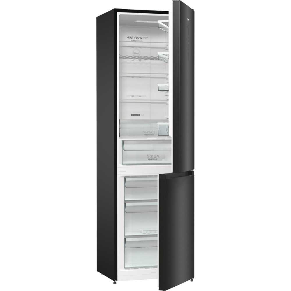 Combina frigorifica GORENJE NRK620EABXL4, No Frost Plus, 331 l, H 200 cm, Clasa E, negru