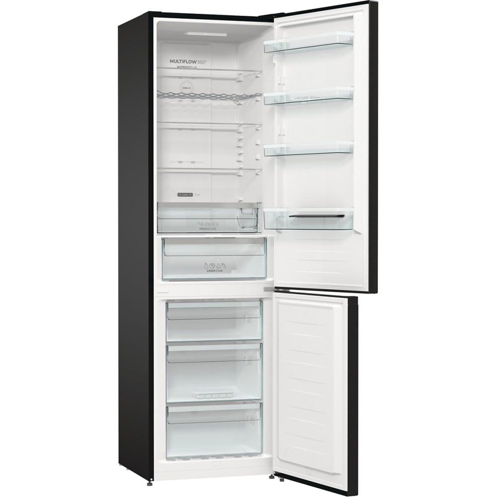 Combina frigorifica GORENJE NRK620EABXL4, No Frost Plus, 331 l, H 200 cm, Clasa E, negru