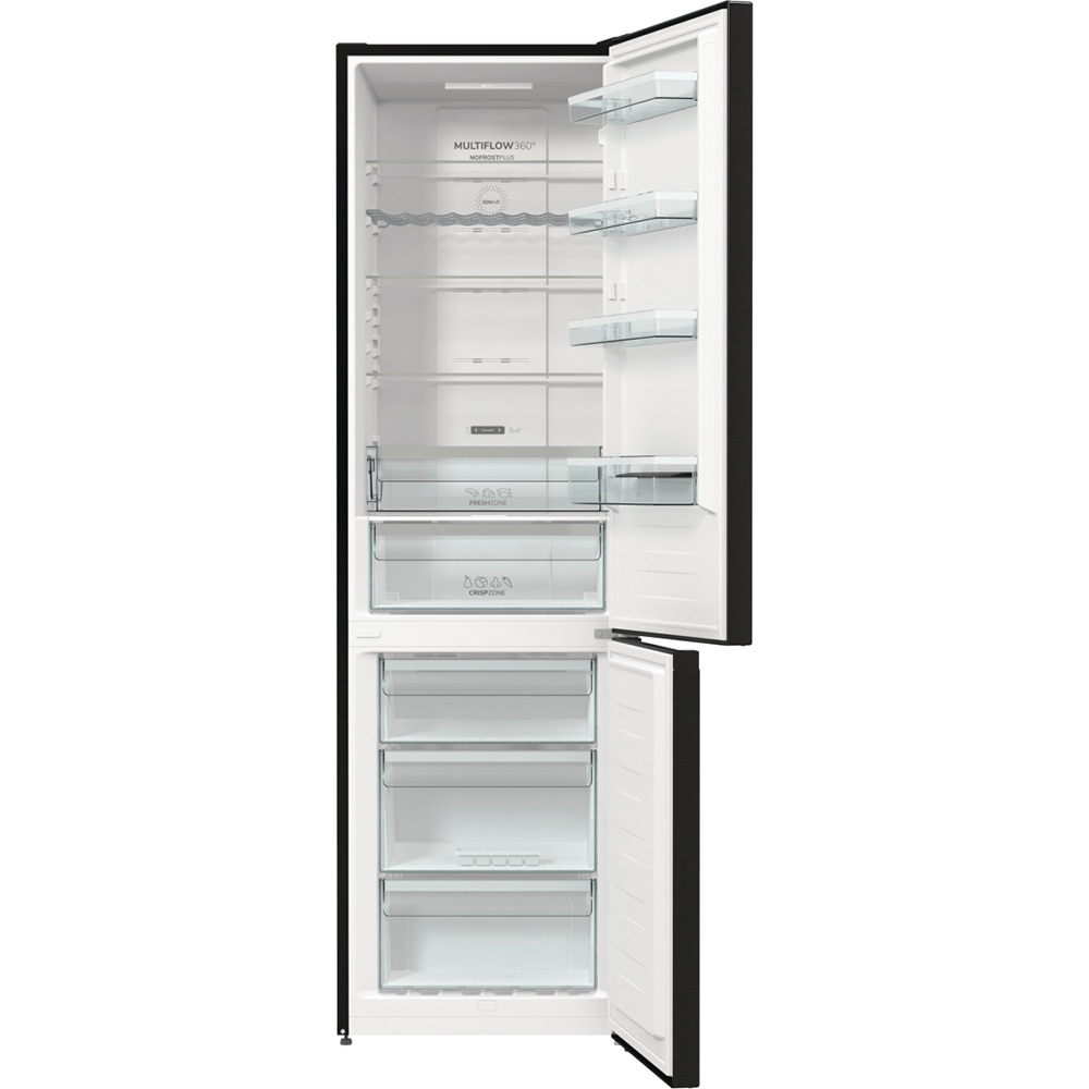 Combina frigorifica GORENJE NRK620EABXL4, No Frost Plus, 331 l, H 200 cm, Clasa E, negru