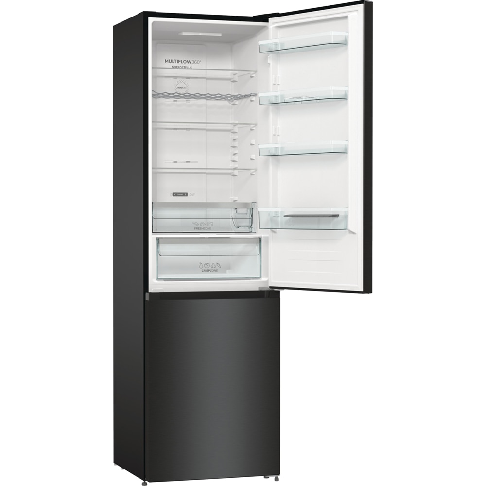 Combina frigorifica GORENJE NRK620EABXL4, No Frost Plus, 331 l, H 200 cm, Clasa E, negru