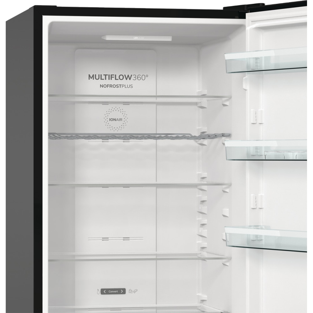 Combina frigorifica GORENJE NRK620EABXL4, No Frost Plus, 331 l, H 200 cm, Clasa E, negru
