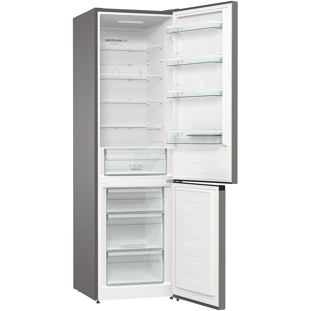 Combina frigorifica GORENJE NRK62CA2XL4, No Frost Plus, 361 l, H 200 cm, Clasa C, argintiu