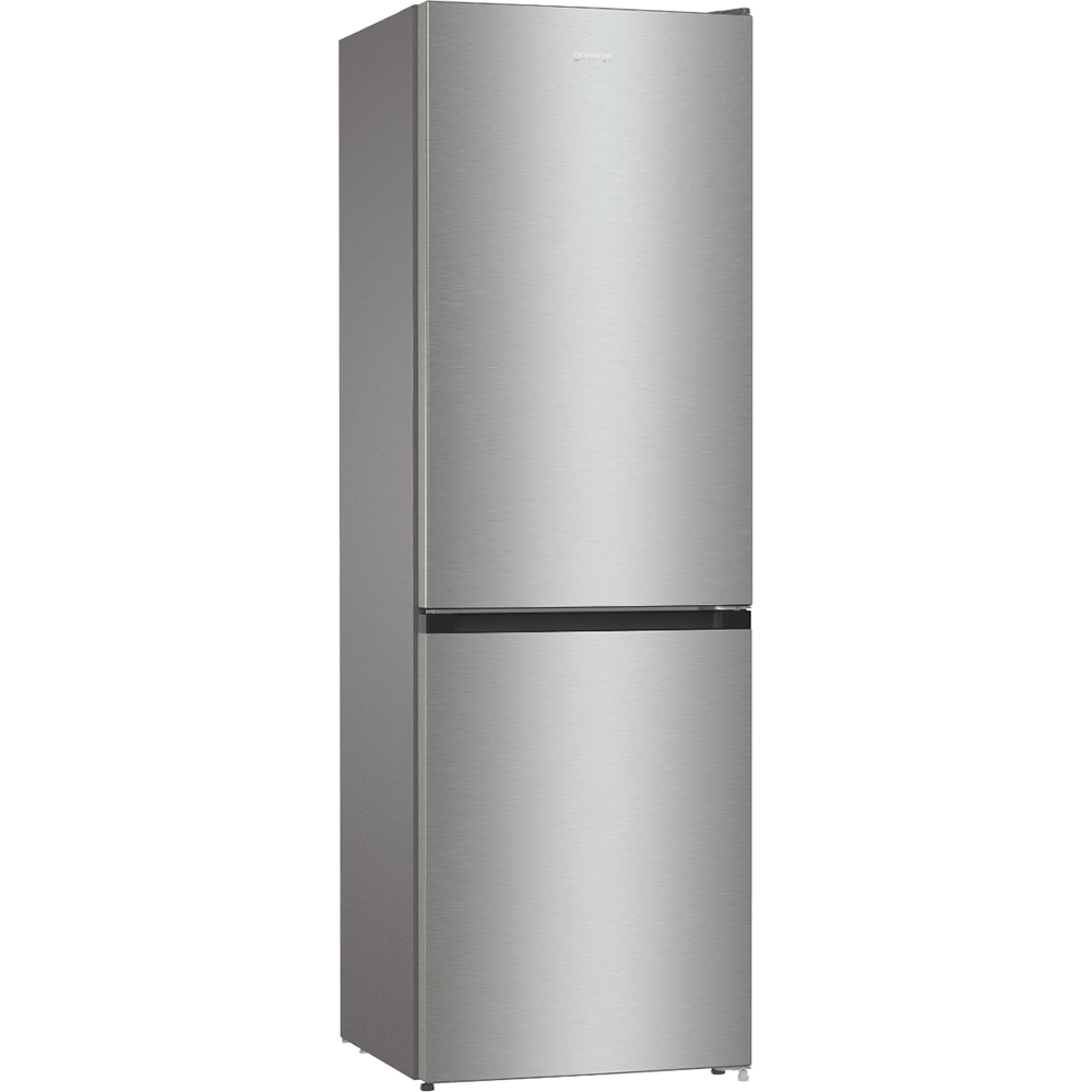 Combina frigorifica GORENJE NRKE62XL, NoFrost Plus, 300 l, H 185 cm, Clasa E, argintiu
